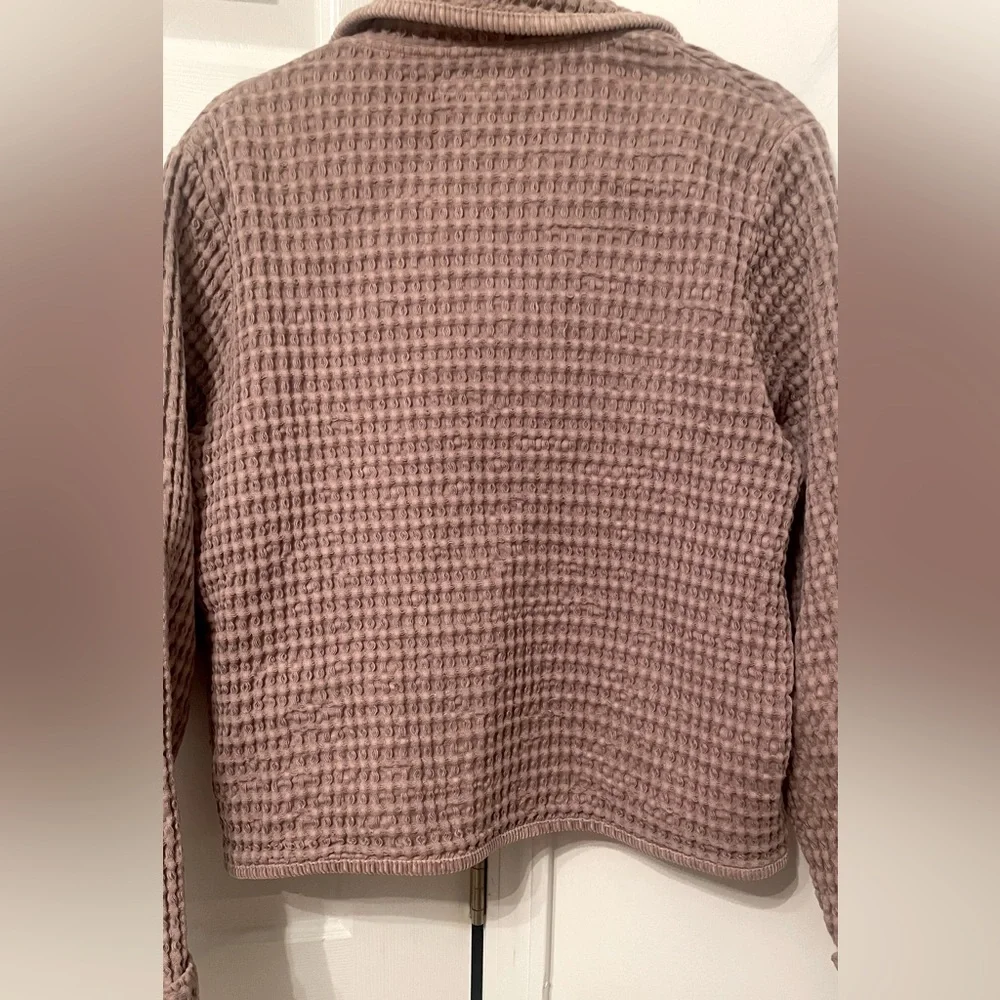 MOD O DOC dusty lavender waffle weave artsy jacket Size 3 ( M-L)
